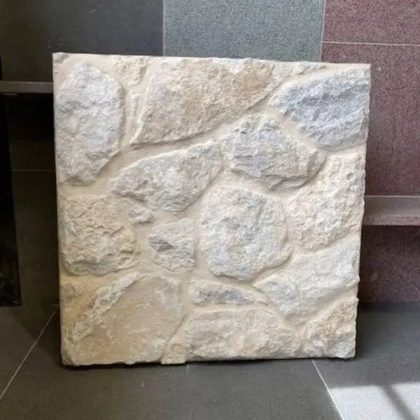 image for a kitchen with stone look backsplash tiles